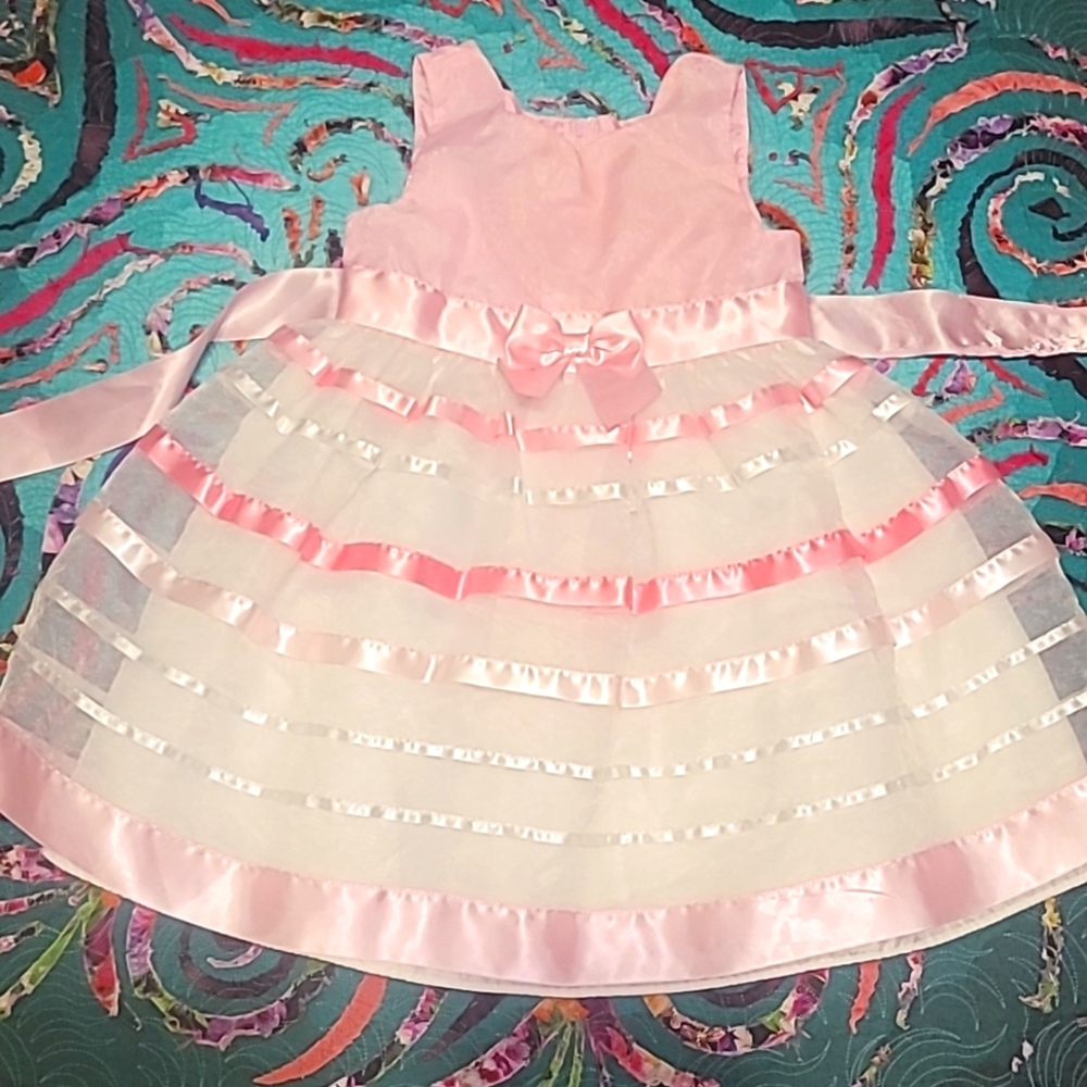 Jessica Ann Pink & White 3T Dress